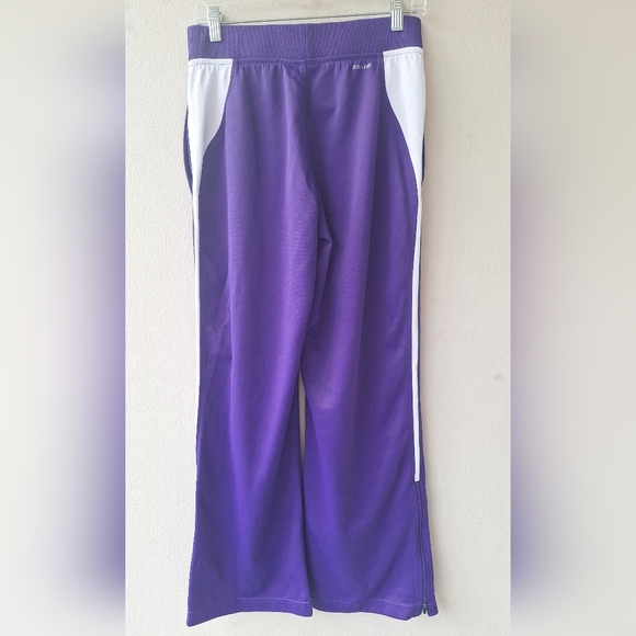 Nike Mystic Warm Up Dry Fit Purple Side Pocket White Womens Pants Size S NWOT - Picture 4 of 6